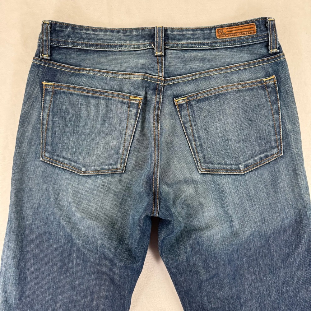 Lucky Brand Women Jeans Cuffed Leg Crop Distressed Blue Cotton Size 8